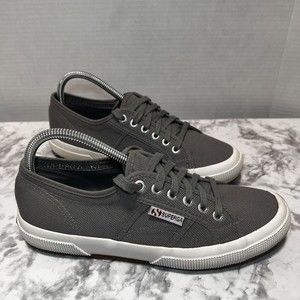 Superga Unisex  2750 “COTU” Classic Sneakers, Gray Sage, US Sz Women 9-Men 7.5